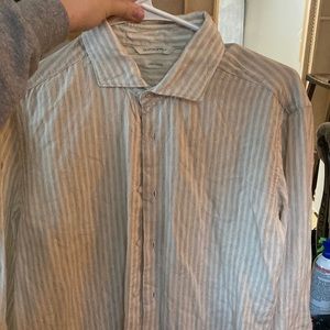 Suit supply striped button down